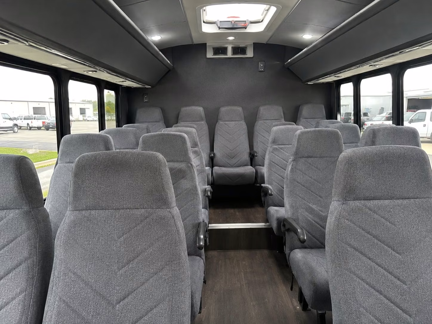 18 passenger minibus interior