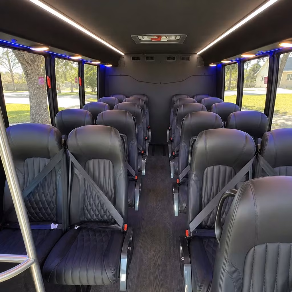 25 passenger minibus interior