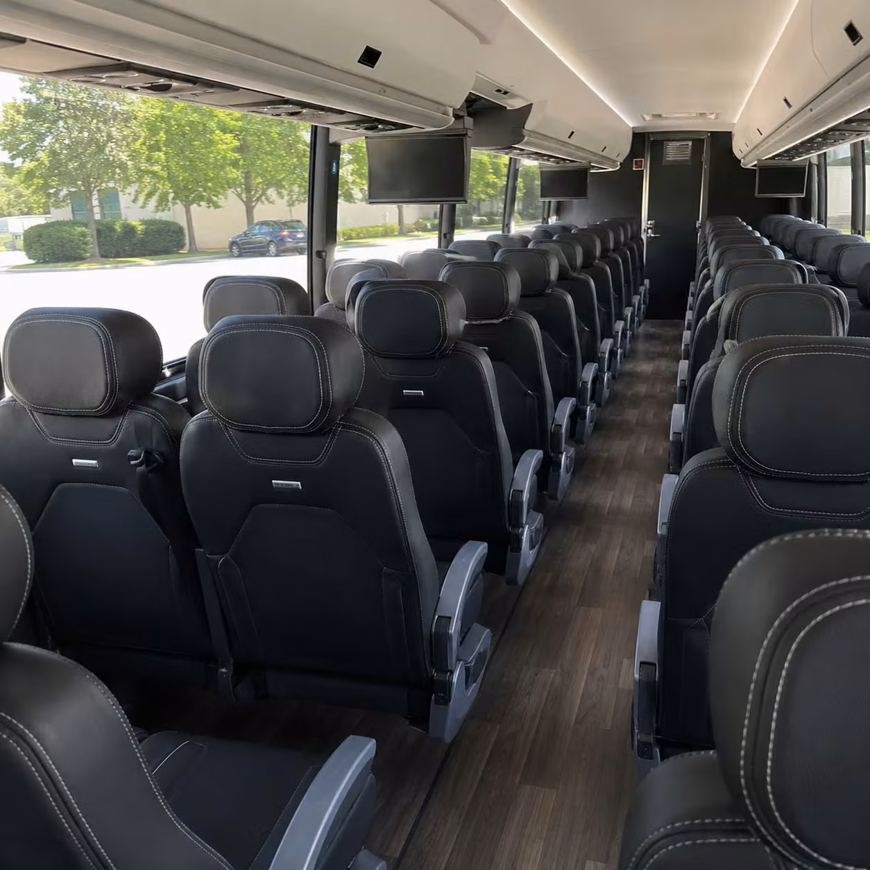 fresno charter bus interior